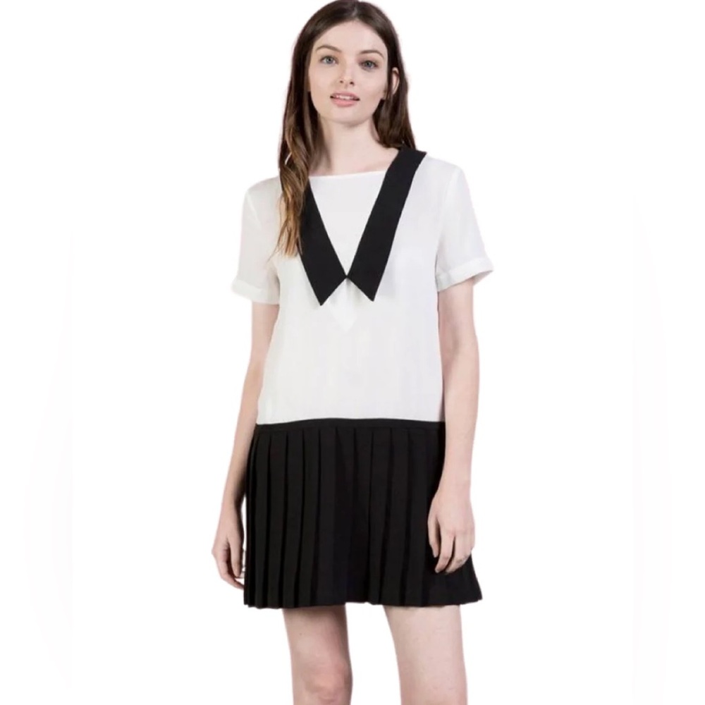 After Market Black and White Dress Size small